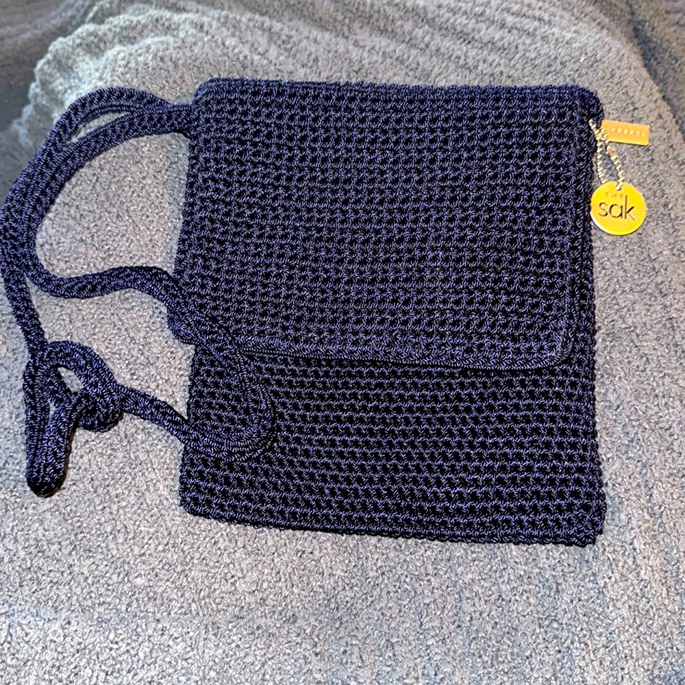 Sak cross body crochet bag BLUE 🐈⬛